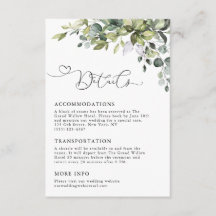 Détails de mariage avec une élégante verdure d'euc