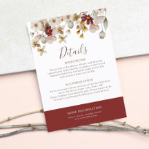 Détails de mariage botanique à l'aquarelle à Borde