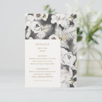 détails de mariage floraux argentés romantiques