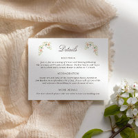 Détails de mariage rococo floral aquarelle élégant