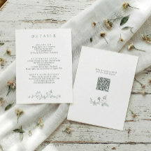 Détails de mariage vert sauge floral français vint