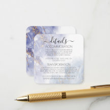 Détails d'encre à alcool bleu violet personnalisé