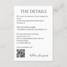 Détails du mariage