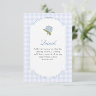 Carte D'accompagnement Détails d'une Baby Shower Élégante sur le Thème de