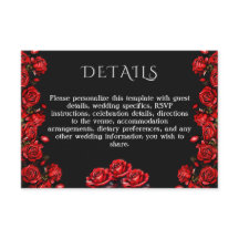 Détails Mariage Red Roses
