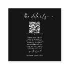 Détails minimalistes du Mariage moderne Code QR
