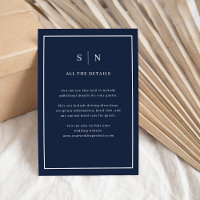 Détails sur le Mariage bleu marine à la frontière 