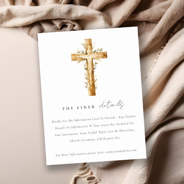 Carte D'accompagnement Détails sur le Mariage de l'église catholique simp (Créateur téléchargé)