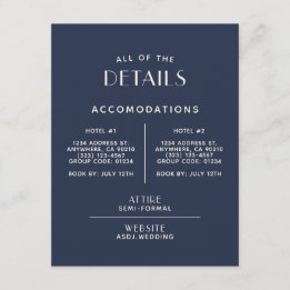 Carte D'accompagnement Détails sur le Mariage d'écrou de marine minimale