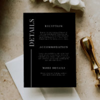 Détails sur le Mariage noir de ligne blanche