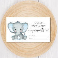 Devinez combien d'arachides éléphant bébé garçon d