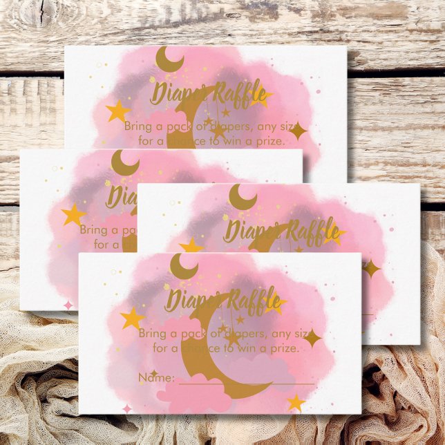 Carte D'accompagnement Diaper Raffle Jeu Twinkle Twinkle Little Star (Créateur téléchargé)