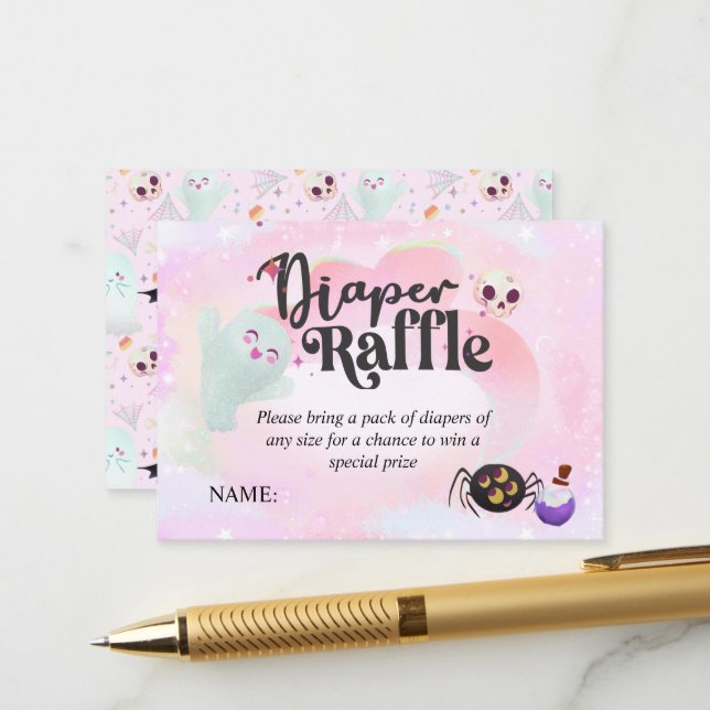 Carte D'accompagnement DIAPER RAFFLE petit boite (Devant/Arrière en situation)