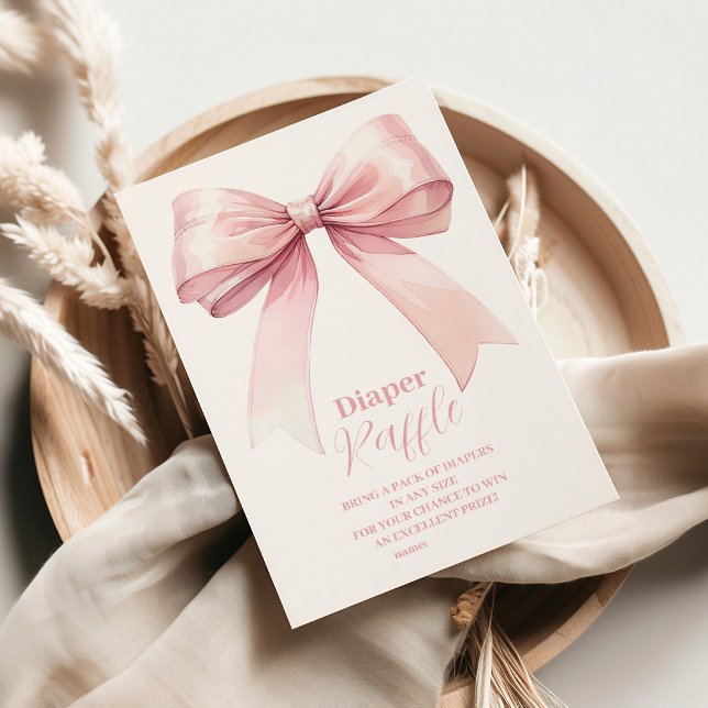Carte D'accompagnement Diappeur de Baby shower de chèvre rose (Créateur téléchargé)