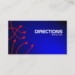 Carte D'accompagnement Directions - Bleu illuminé