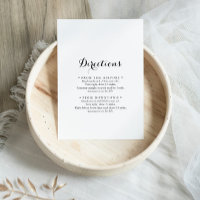 Directions de mariage en calligraphie moderne