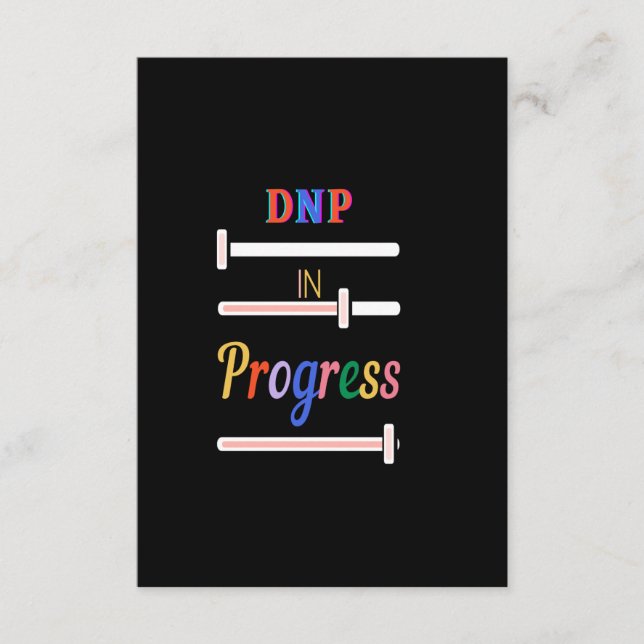 Carte D'accompagnement DNP dans Progress (Devant)