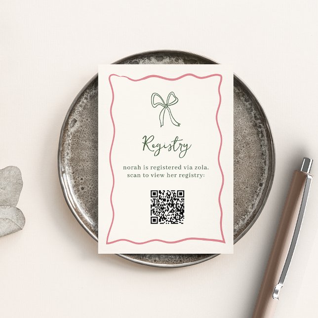 Carte D'accompagnement Dolce Vita Fête des mariées Registry (Créateur téléchargé)