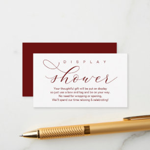 Carte D'accompagnement Douche à écran mariage, Élégant moderne