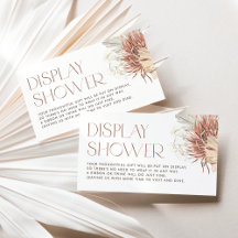 Douche d'affichage Bohème Orchidée Blanche et Feui