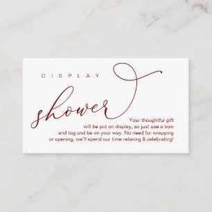 Carte D'accompagnement Douche mariage, Romantique moderne