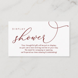 Carte D'accompagnement Douche mariage, Romantique moderne