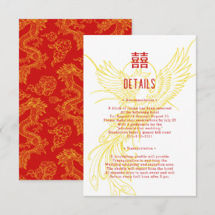 Carte D'accompagnement Dragon et Phoenix   Phoenix Backdrop Information d