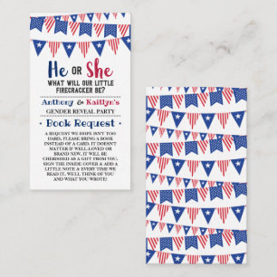 Carte D'accompagnement Drapeaux de Bunting 4 juillet Fête de Révélation d