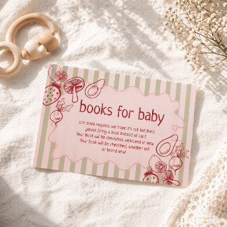 Carte D'accompagnement Drawn Locally Grown Farmer's Market Diaper Raffle