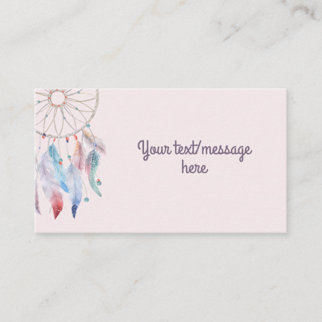 Carte D'accompagnement Dream Big Boho Dreamcatcher Anniversaire (Devant)