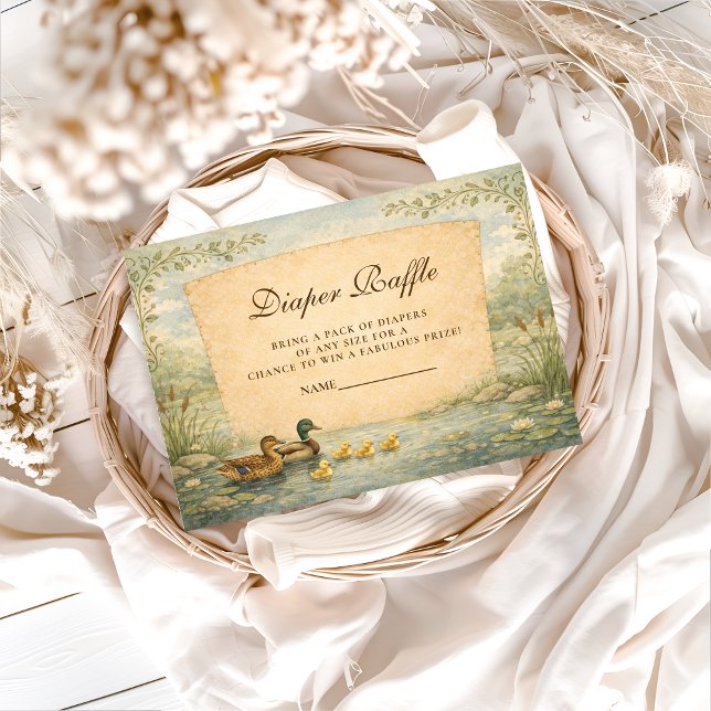 Carte D'accompagnement Duckling Pond Diapper Raffle (Créateur téléchargé)