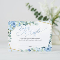 Dusty Blue Floral Gold Refus géométrique de couche