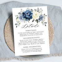 Dusty Blue Navy Champagne Ivory Détails du Mariage