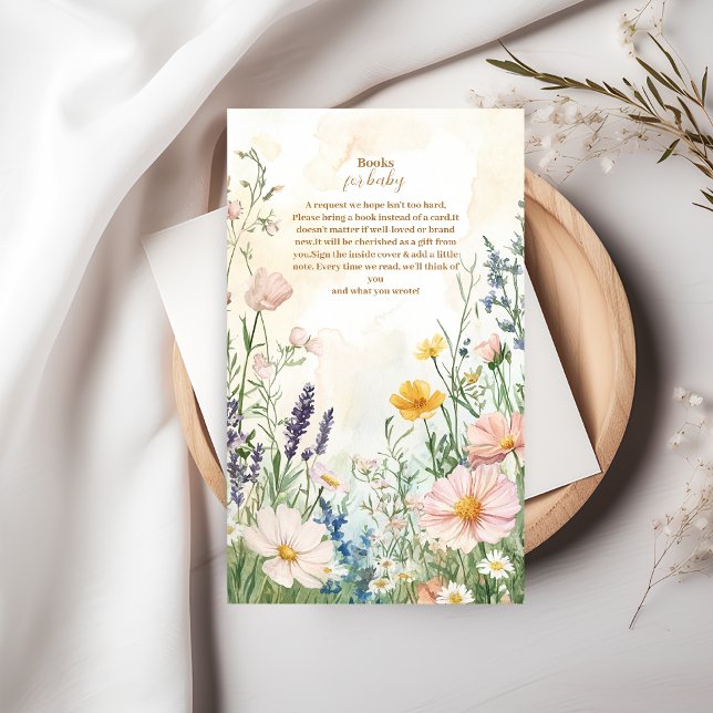 Carte D'accompagnement Dusty rose Fleur sauvage Baby in Bloom Livres pour (Créateur téléchargé)