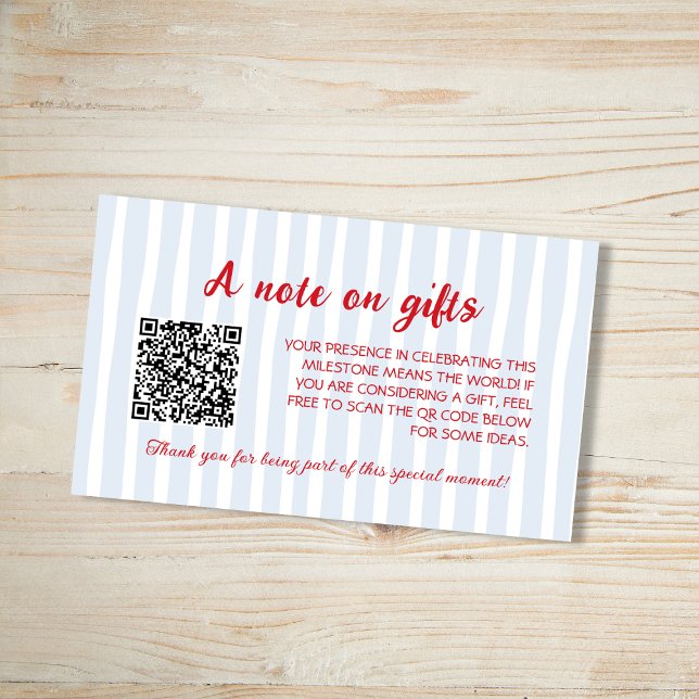 Carte D'accompagnement Ébullition de l'écrevisse Note sur les cadeaux Par (Crawfish Boil Note On Gifts Graduation Party Enclosure Card)