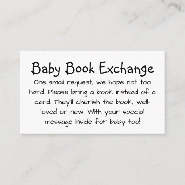 Carte D'accompagnement Écriture manuscrite de mignonne enfant Échange de  (Devant)