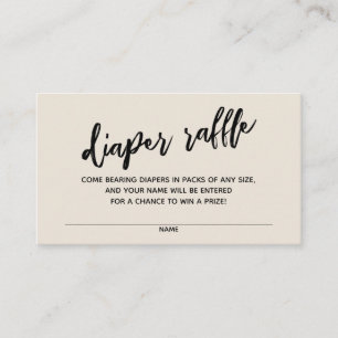 Carte D'accompagnement Écriture manuscrite moderne Fromage Raffle Billet 