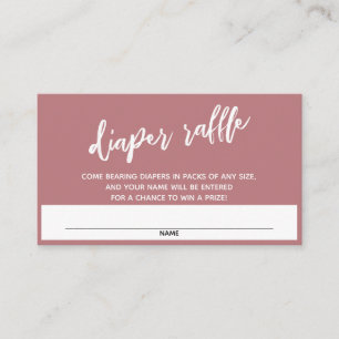 Carte D'accompagnement Écriture manuscrite moderne Rose Dusty Billet de r