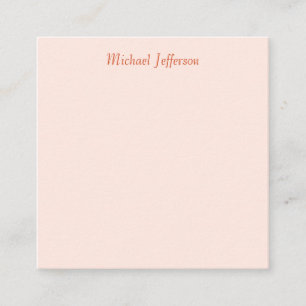 Carte D'accompagnement Écriture manuscrite Nom du script Élégant plat