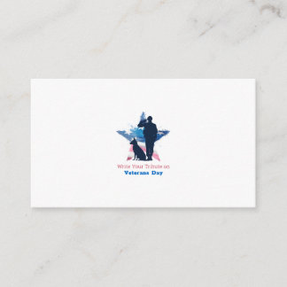 Carte D'accompagnement Écrivez un hommage à la Journée des anciens combat