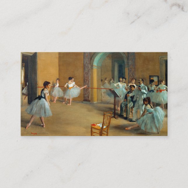 Carte D'accompagnement Edgar Degas Le Foyer de la Danse à l'Opéra (Devant)
