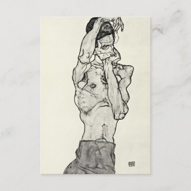 Carte D'accompagnement Egon Schiele - Zeichnungen II. (Devant)