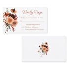 élégant aquarelle automne floral rsvp mariage 