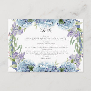 Carte D'accompagnement Élégant Aquarelle de Fleurs de Ne Pas Oublier
