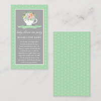 Elégant Baby shower Floral Teacup Tea Party Livre
