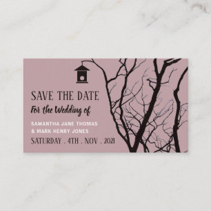 Carte D'accompagnement Elegant Birdhouse, Save the Date