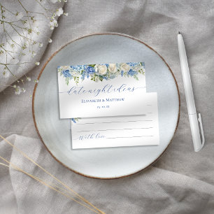 Carte D'accompagnement Elégant Blue Hydrangea Date Night Ideas Jeu