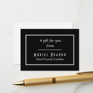 Carte D'accompagnement Elegant Candle Company V2