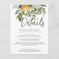 Elegant Citrus Orchard Boho Mariage Détails du cli