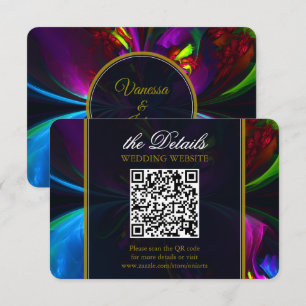 Carte D'accompagnement Élégant Classique Moderne Motif Floral #902 Mariag